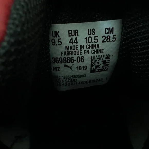 Puma Rebound Layup Lo Red, Black & White US Men's 10.5 Sneakers NWOT - Picture 11 of 12